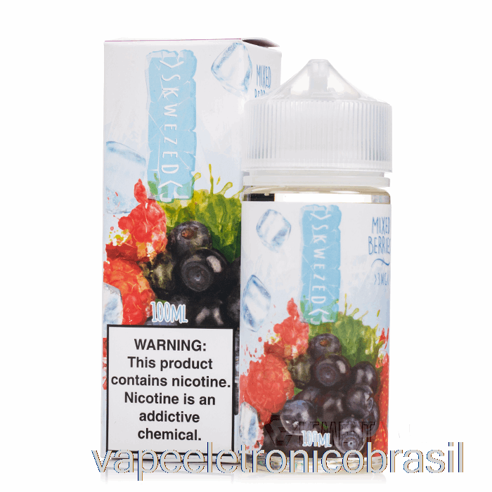 Vape Recarregável Gelo Frutas Vermelhas - Skwezed - 100ml 3mg